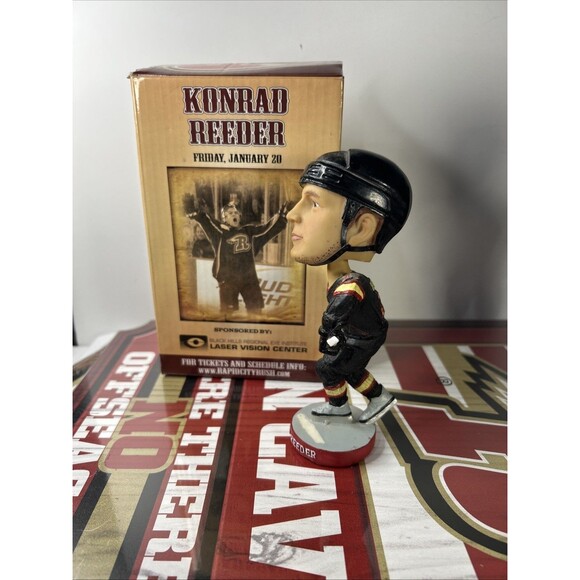 Rapid City Rush Bobblehead Konrad Reader Minor Hockey As-is  Sign Removed - Picture 3 of 5